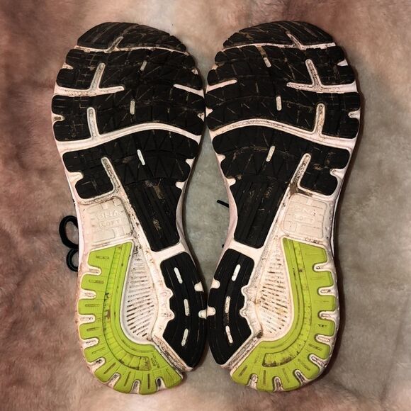 Brooks 9.5 Adrenaline 20 Running Sneakers DNA LOFT Black Green - Picture 9 of 9